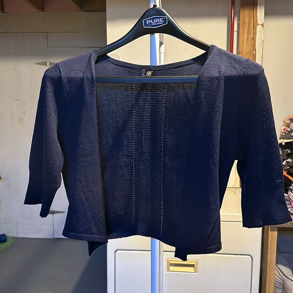 Maurices Crop top 3/4 sleeve cardigan